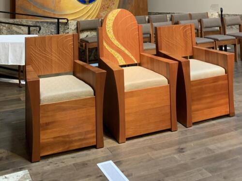 Contemporary Wood Clergy Chairs
