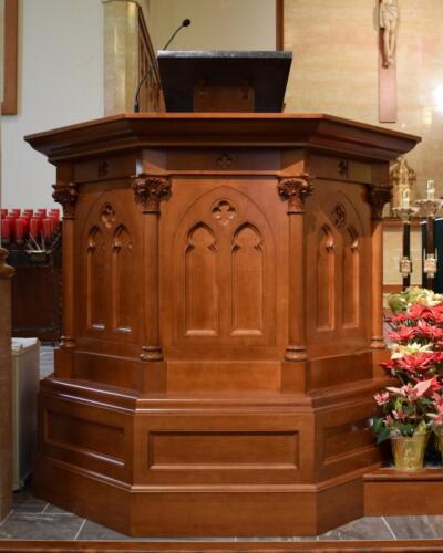 Neo Gothic Wooden Pulpit
