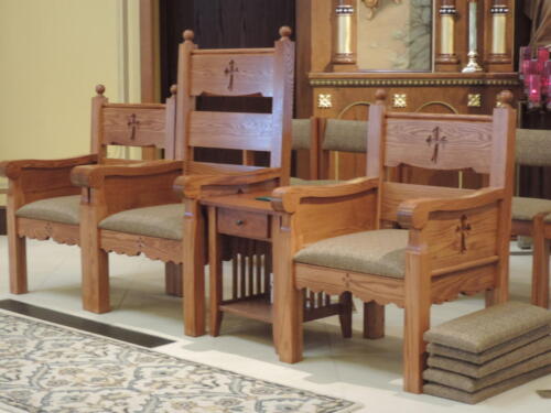 Traditional Wooden Clergy Chairs